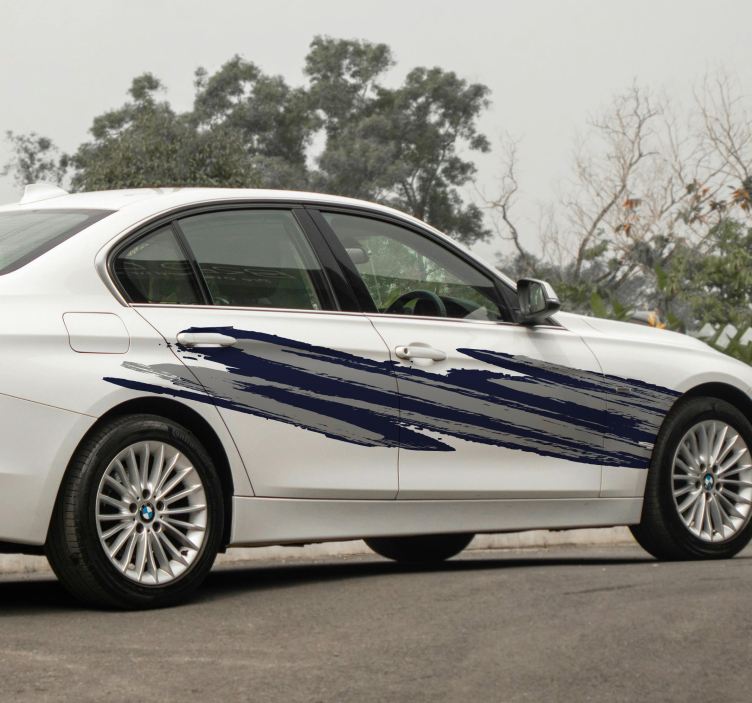 Vinilo para auto conjunto de diseño británico en dos tonos - TenVinilo