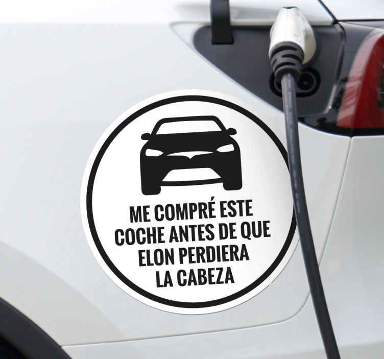Vinilo para auto me compré este tesla antes - TenVinilo