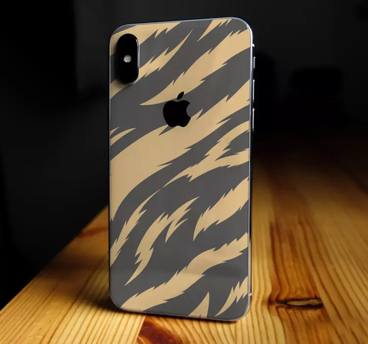 Vinilo para iPhone textura tigre - TenVinilo