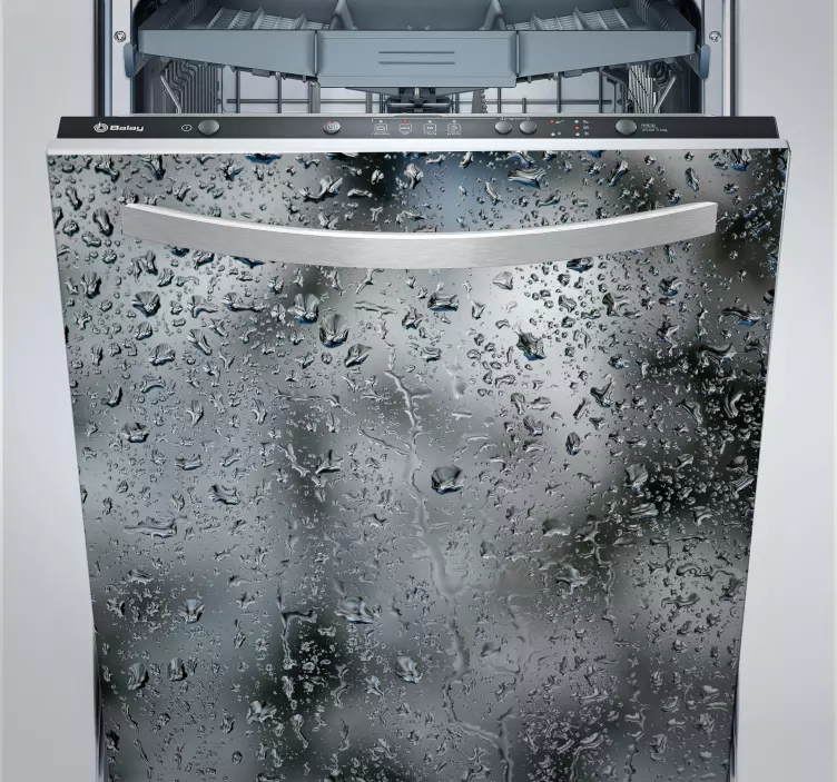 Vinilo para lavavajillas gotas de agua - TenVinilo