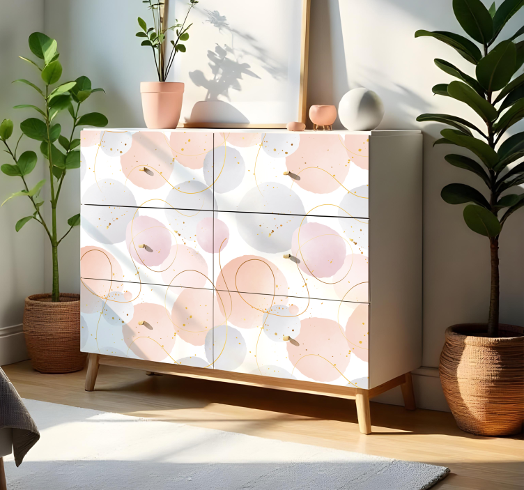 Vinilo para mueble patrón de colores pastel - TenVinilo