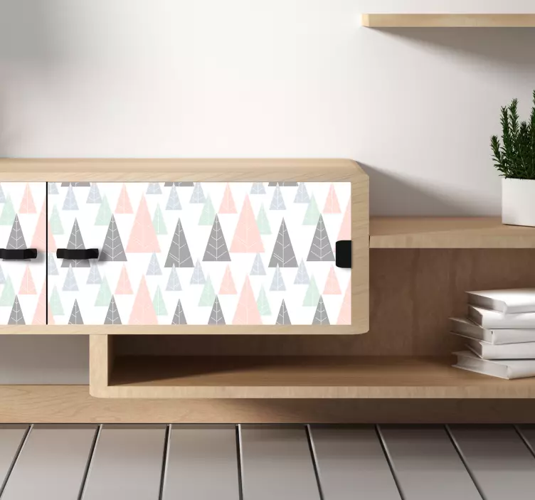 Vinilo para muebles de abetos nórdicos - TenVinilo