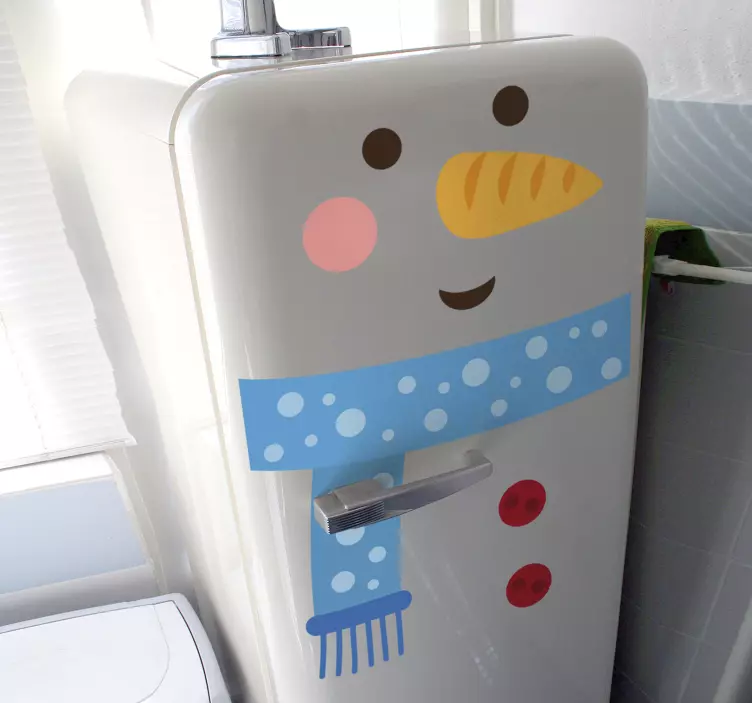 Vinilo para nevera detalles navideños - TenVinilo