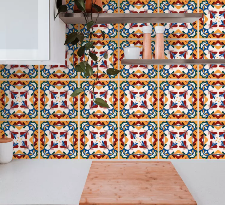 Vinilo pared Diseño de cemento estampado - TenVinilo