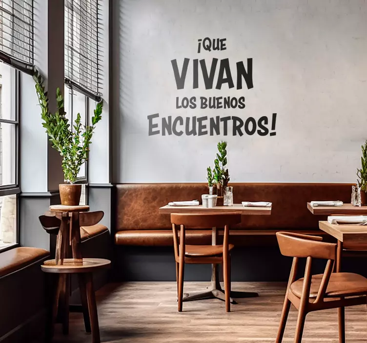 Vinilo pared "Las reuniones son una parte importante de la vida l - TenVinilo