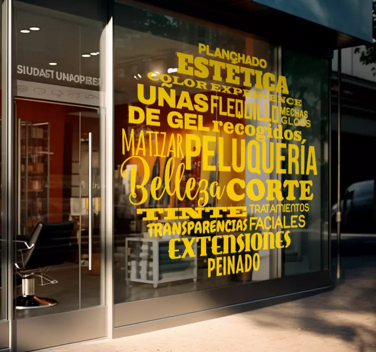 Vinilo para peluquería belleza - TenVinilo