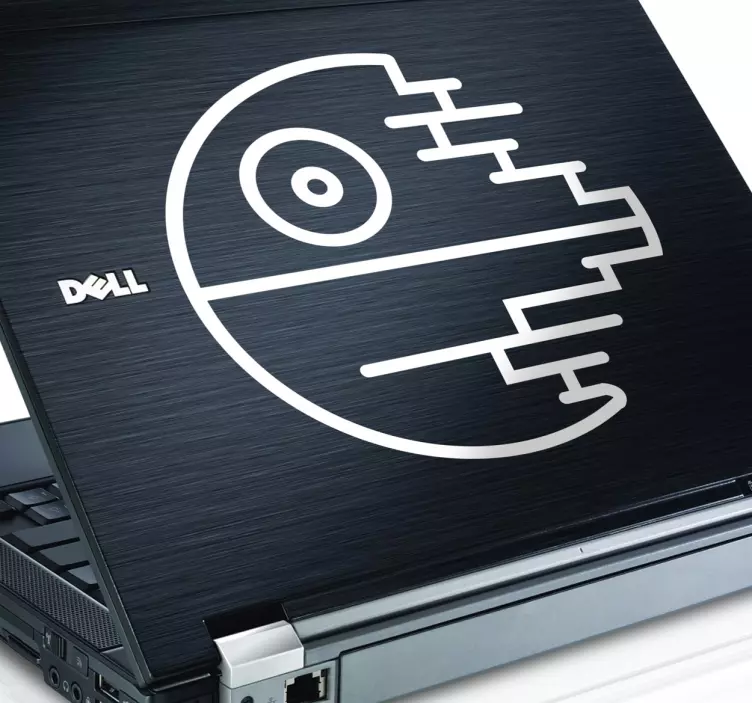 Vinilo para portátil estrella de la muerte - TenVinilo