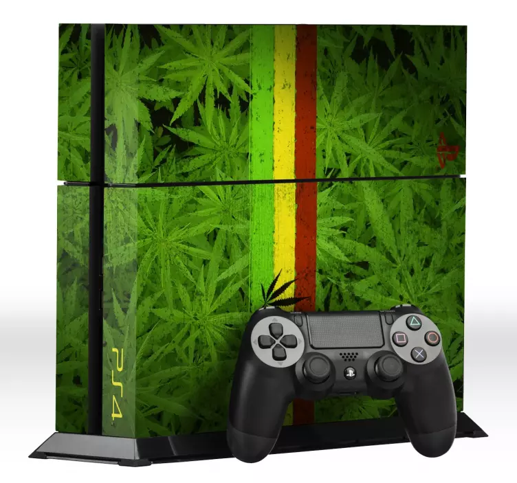 Vinilo para PS4 marihuana - TenVinilo