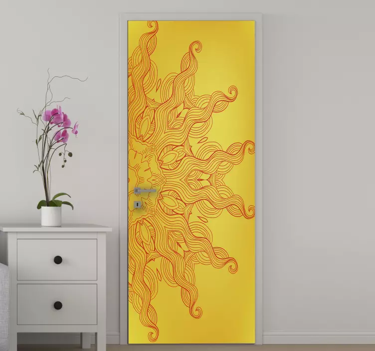 Vinilo puerta de sol estilo árabe - TenVinilo