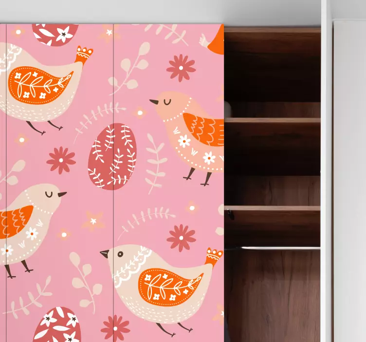 Vinilo para refrigerador arte popular de pascua - TenVinilo