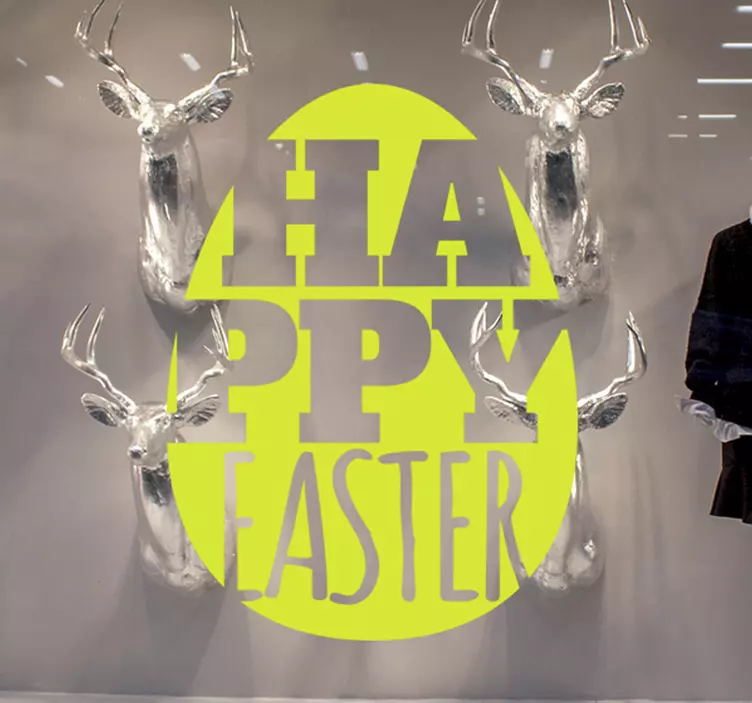 Vinilo pascuas para escaparate tienda  - TenVinilo