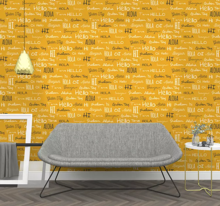 Vinilo patrones de saludos cálidos - TenVinilo