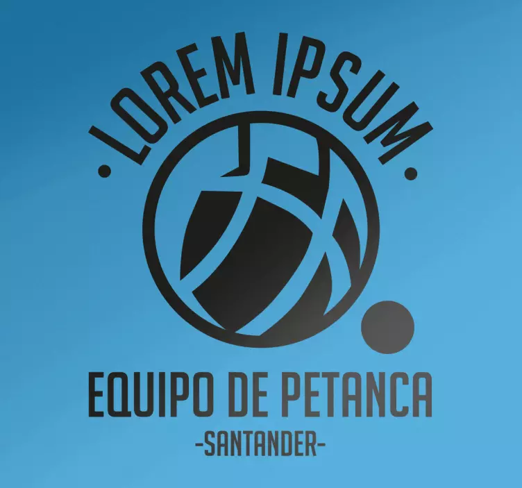 Vinilo personalizable equipo petanca - TenVinilo