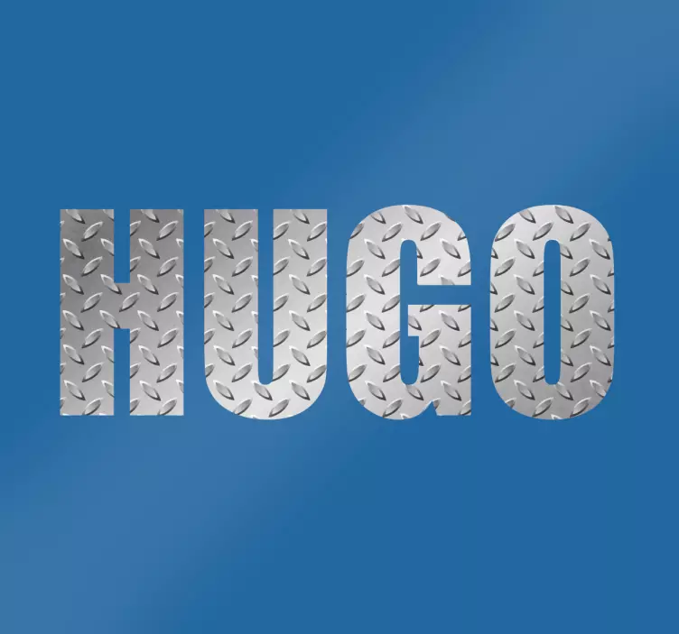 Vinilo personalizable nombre metálico - TenVinilo