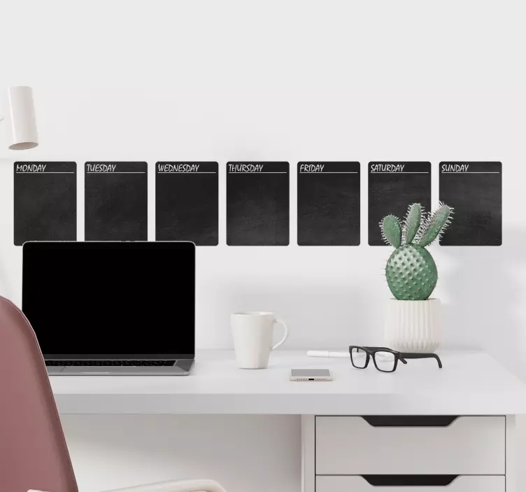 Vinilo pizarra blackboard organitzator - TenVinilo