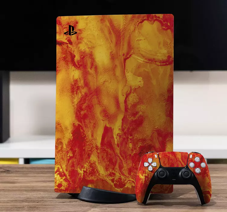 Skin PS5 Lava roja - TenVinilo