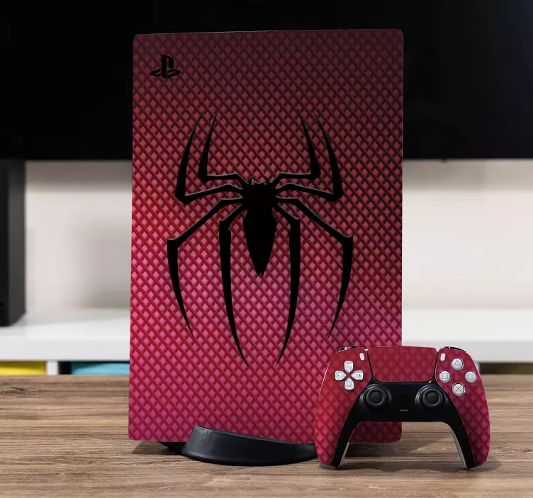Skin PS5 Logo de spiderman en el pecho - TenVinilo