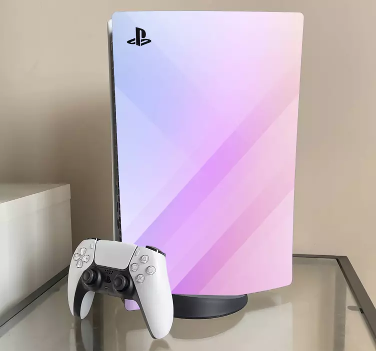 Skin PS5 tonos azules y moradas - TenVinilo