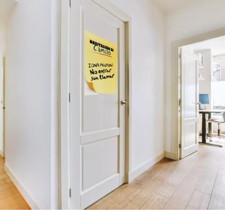 Vinilo para puerta publicarlo en pizarra - TenVinilo