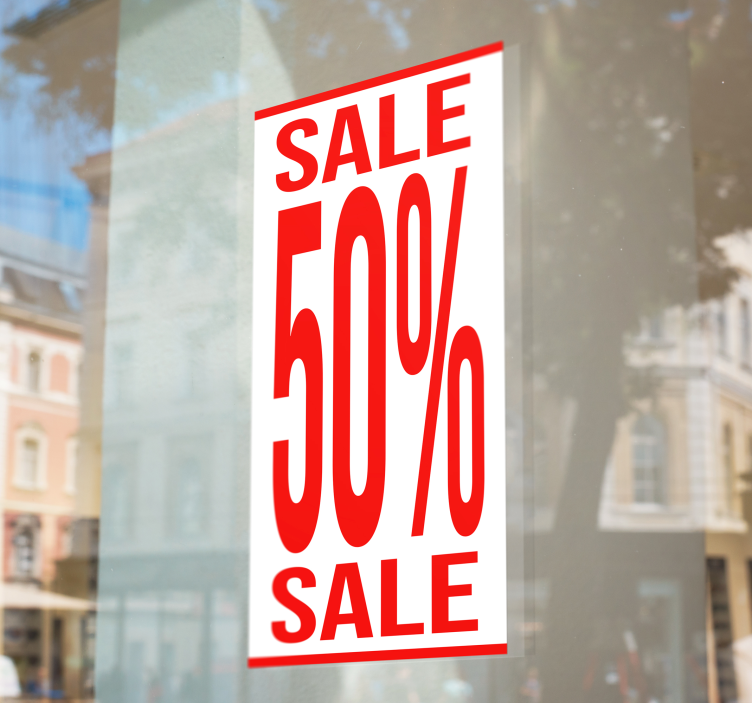 Vinilo rebajas descuento en formato alargado - TenVinilo