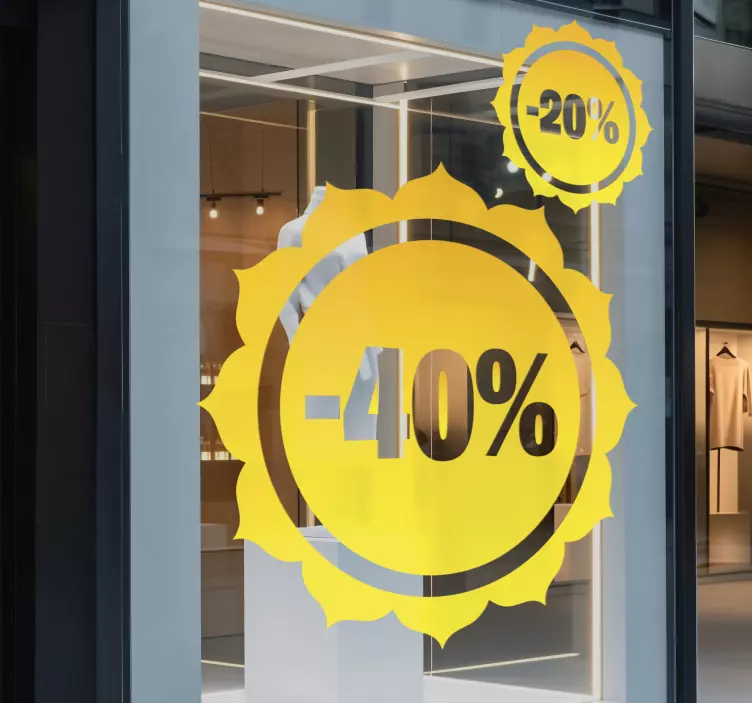 Vinilo rebajas descuento por sol de verano - TenVinilo