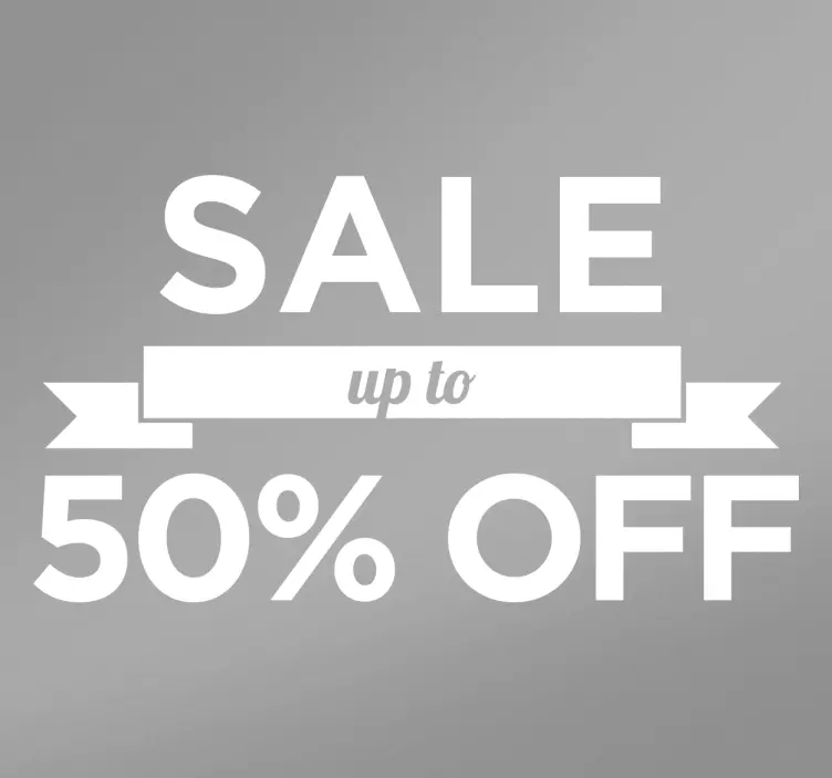 Vinilo rebajas etiqueta adhesiva personalizada (reino unido) - TenVinilo