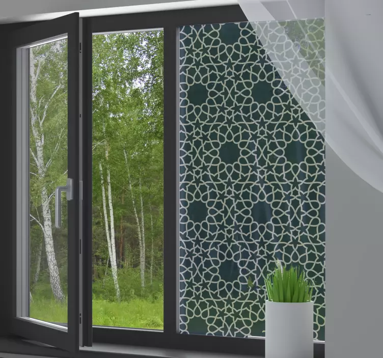 Vinilo ventana árabe translúcido - TenVinilo