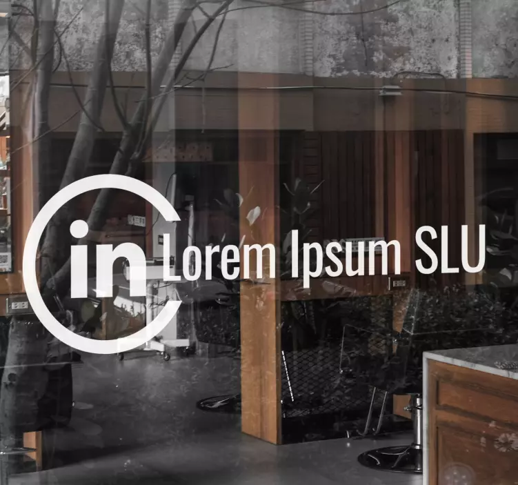 Vinilo para cristales vinilo paredde linkedin personalizable - TenVinilo