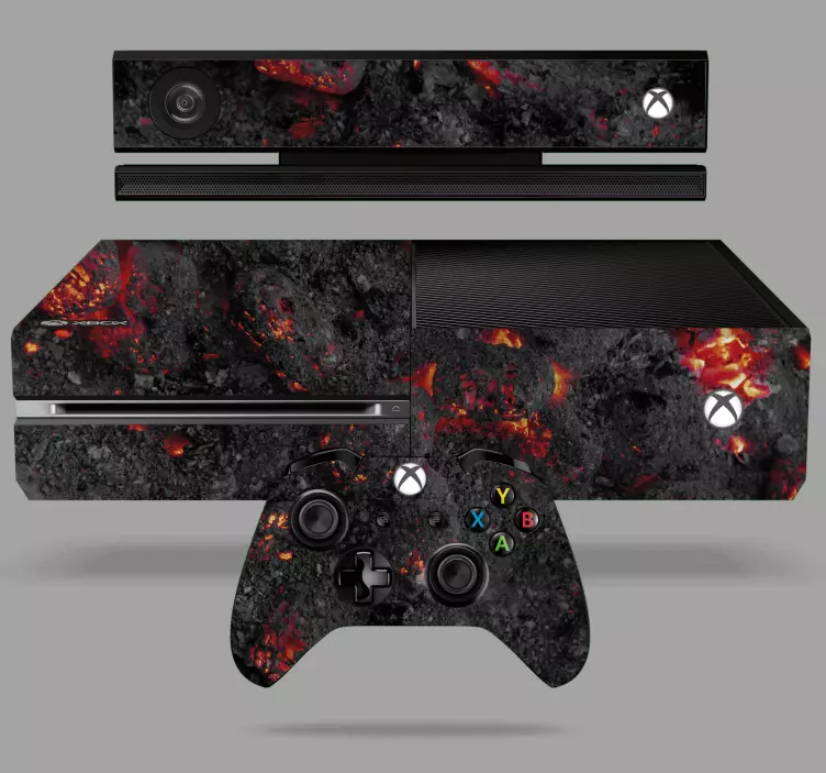 Pegatina Xbox Hermoso diseño de magma - TenVinilo