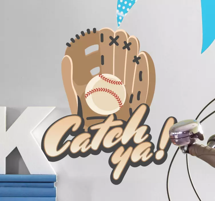 Vinilos de baseball catch ya - TenVinilo