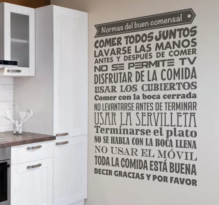 Vinilos decorativos cocina normas - TenVinilo