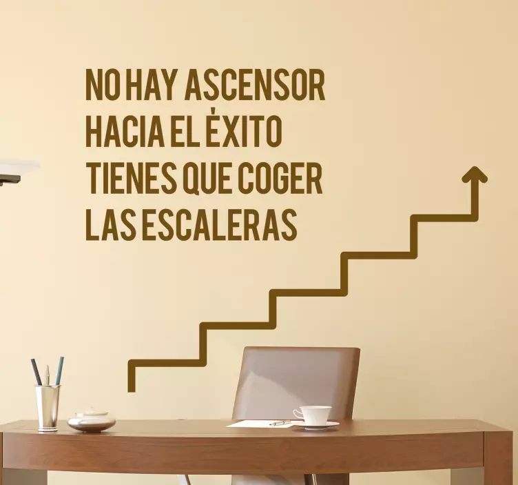 Vinilo frase motivadora sobre éxito - TenVinilo