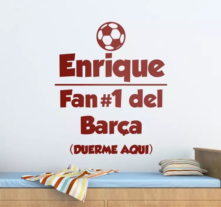 Vinilos personalizables fans del fútbol - TenVinilo