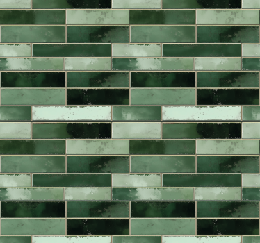 Vinilo para baño verde largo - TenVinilo