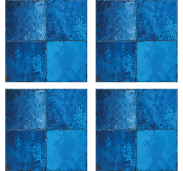 Vinilo para baño motivo cuadrado azul marino - TenVinilo