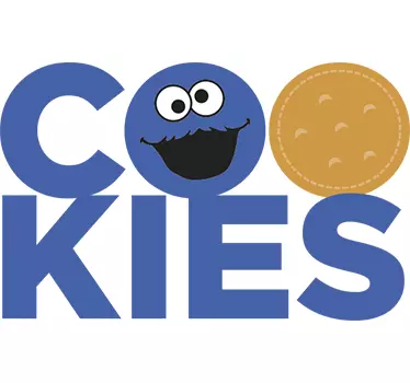 Vinilo infantil cookies monstruo de las galletas - TenVinilo