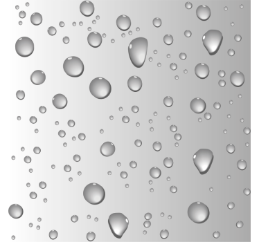 Vinilo mampara baño gotas de agua gris - TenVinilo