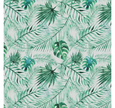 Vinilo para ducha plantas tropicales - TenVinilo