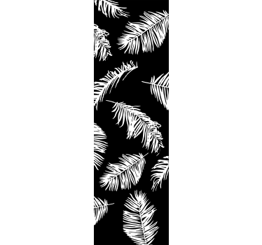 Vinilo mampara ducha plantas de la selva tropical - TenVinilo