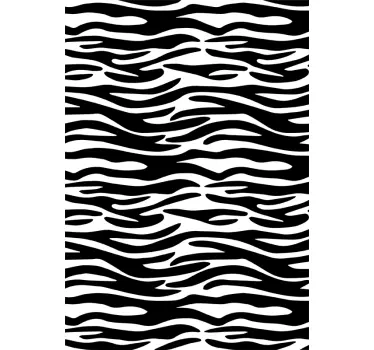 Vinilo baño estampado animal print cebra - TenVinilo
