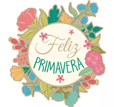 Vinilo para cristalera de flores de primavera - TenVinilo