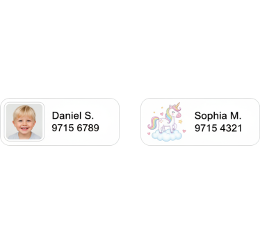 Vinilo infantil etiqueta personalizada para niños - TenVinilo
