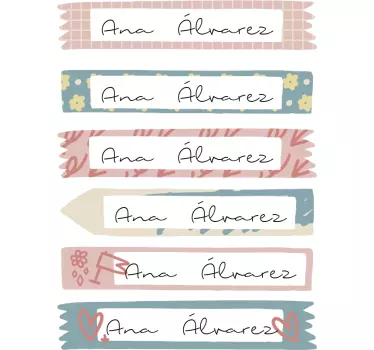 Vinilos adhesivos personalizados para libreta  - TenVinilo