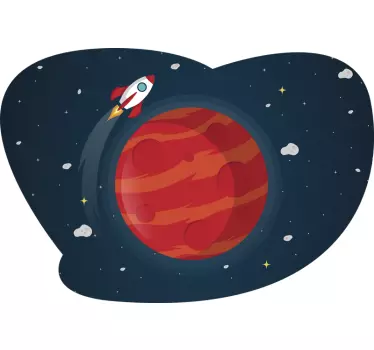 Vinilo espacio aventura en el universo del cohete - TenVinilo