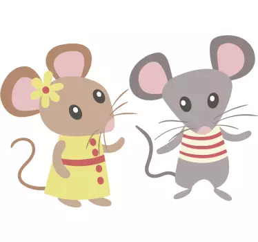 Vinilo infantil ratoncitos - TenVinilo