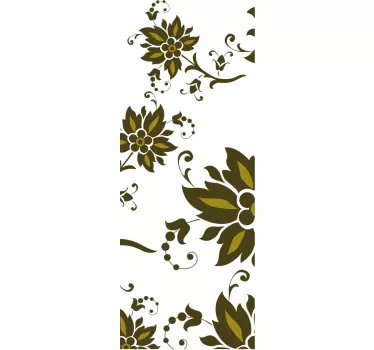 Vinilo decorativo patrón floral - TenVinilo