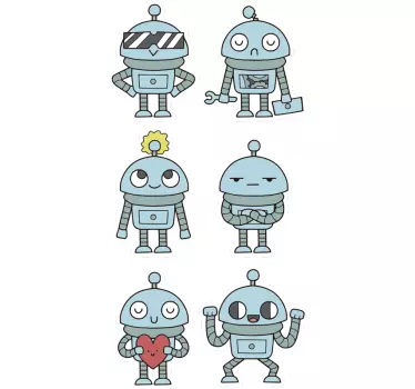 Vinilo de robots para niños - TenVinilo