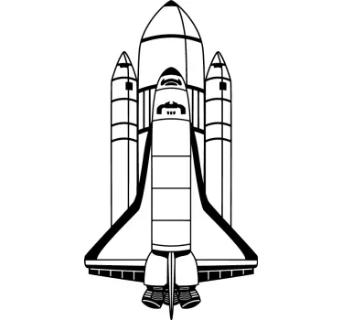 Vinilo infantil cohete espacial monocolor - TenVinilo