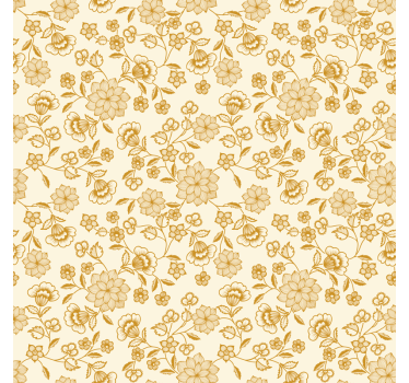 Vinilo mueble de flores paisley - TenVinilo