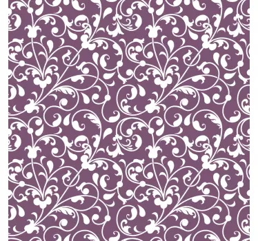 Vinilo muebles hojas estilo paisley - TenVinilo